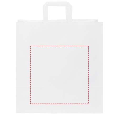 Kraftpapiertasche 80-90 g/m² mit flachen Griffen – XL